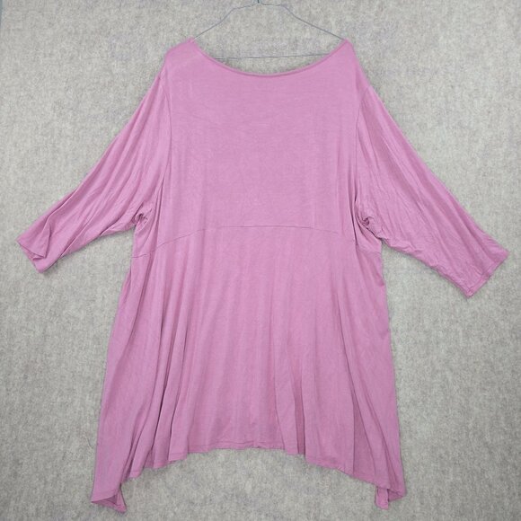 Philosophy Woman Republic Clothing Top 3X Mauve Viscose/Spandex Loose Fit - Picture 2 of 8